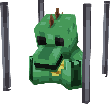 Green Dino Plush Display